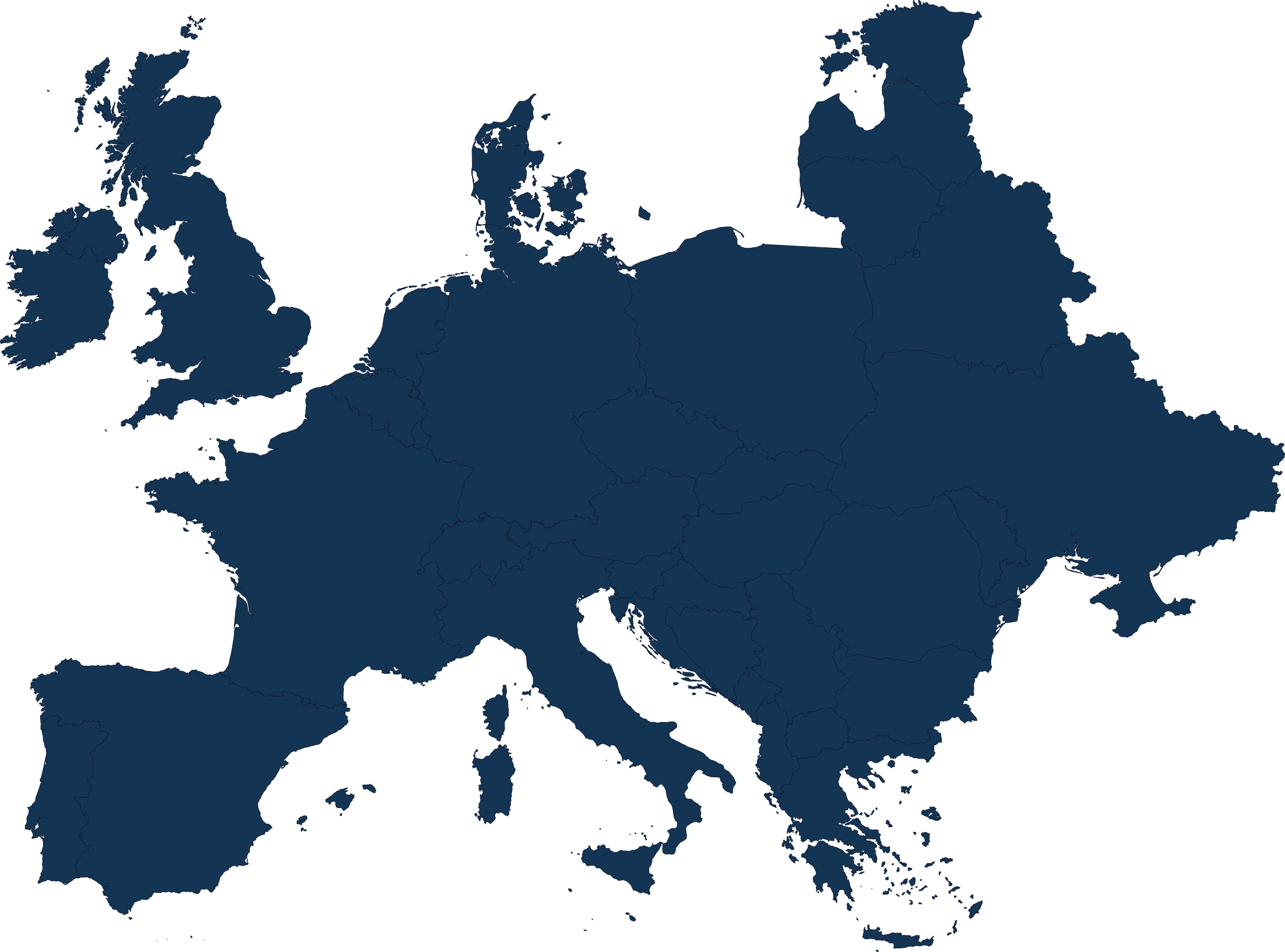 Hartă Europa – rețea logistică
